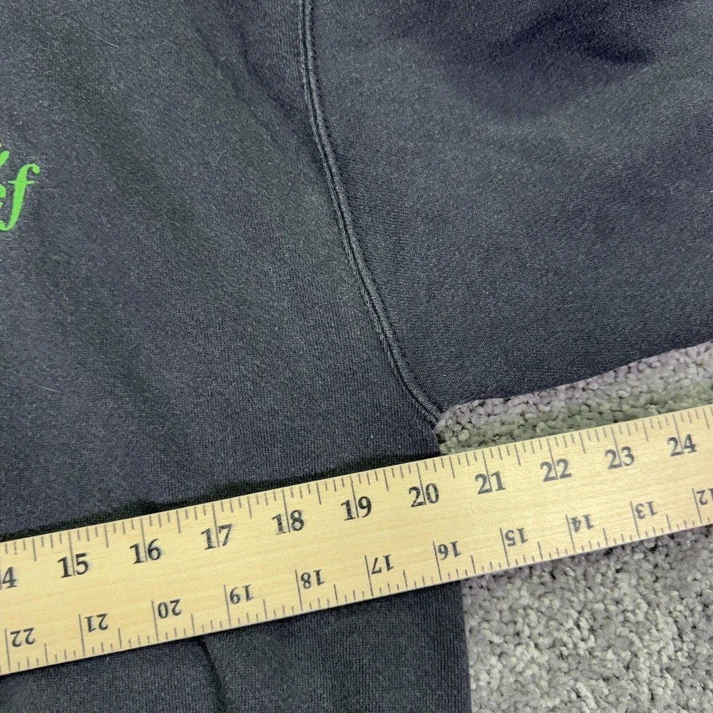 Lee Sweatshirt Mens Large Gray Heavyweight Fleece Pullover Leef Logo Crew Neck